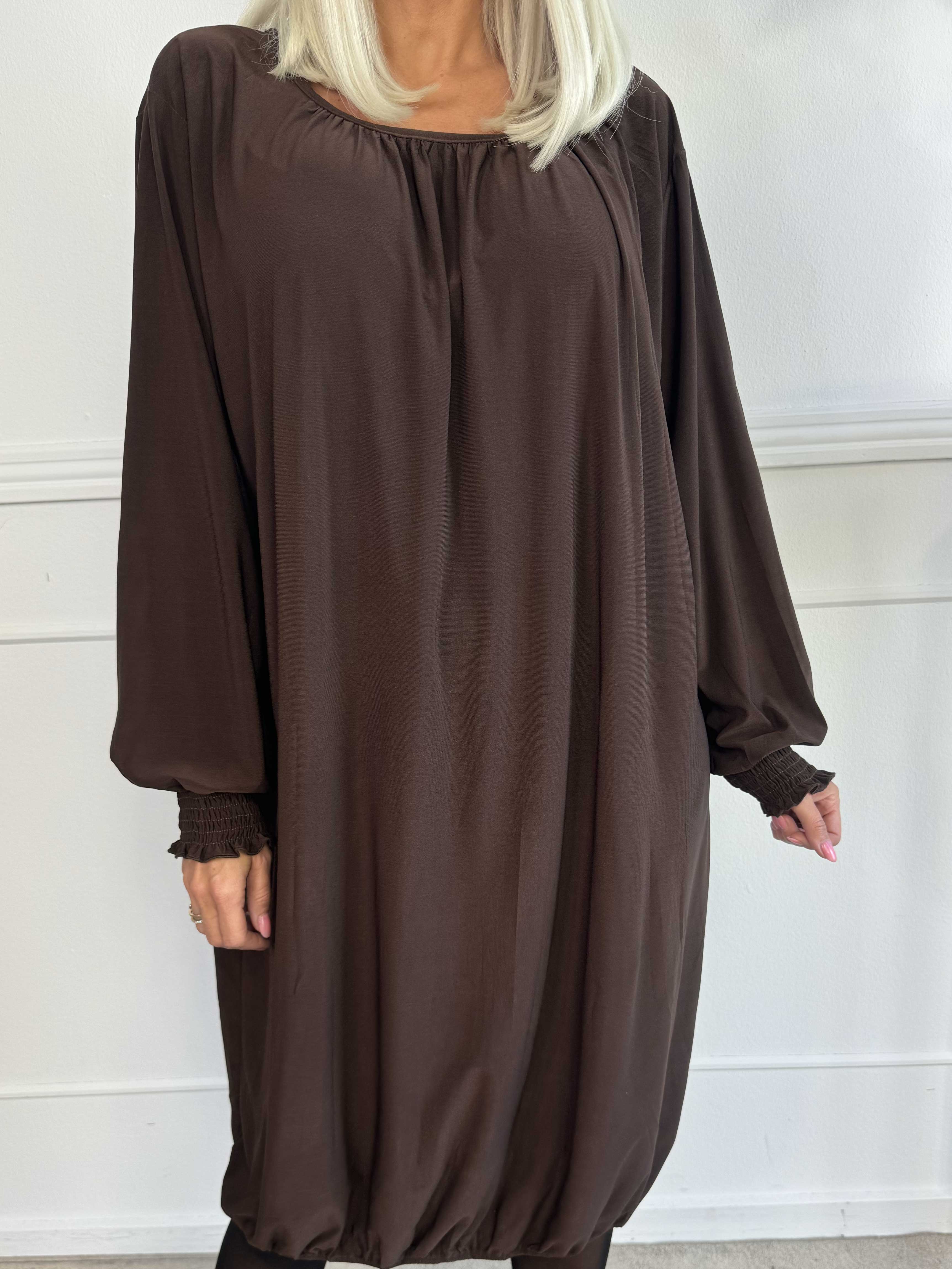 Miracle Plain Dress L/S - Elastisk kjole med lange ærmer